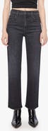 MOTHER The Lil' Rambler Zip High Waist Straight Leg Jeans