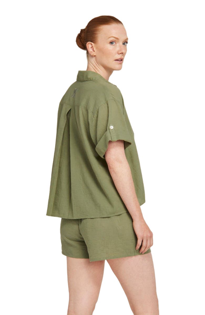 Nudea The Short Sleeve Shirt, Alternate, color, Sage