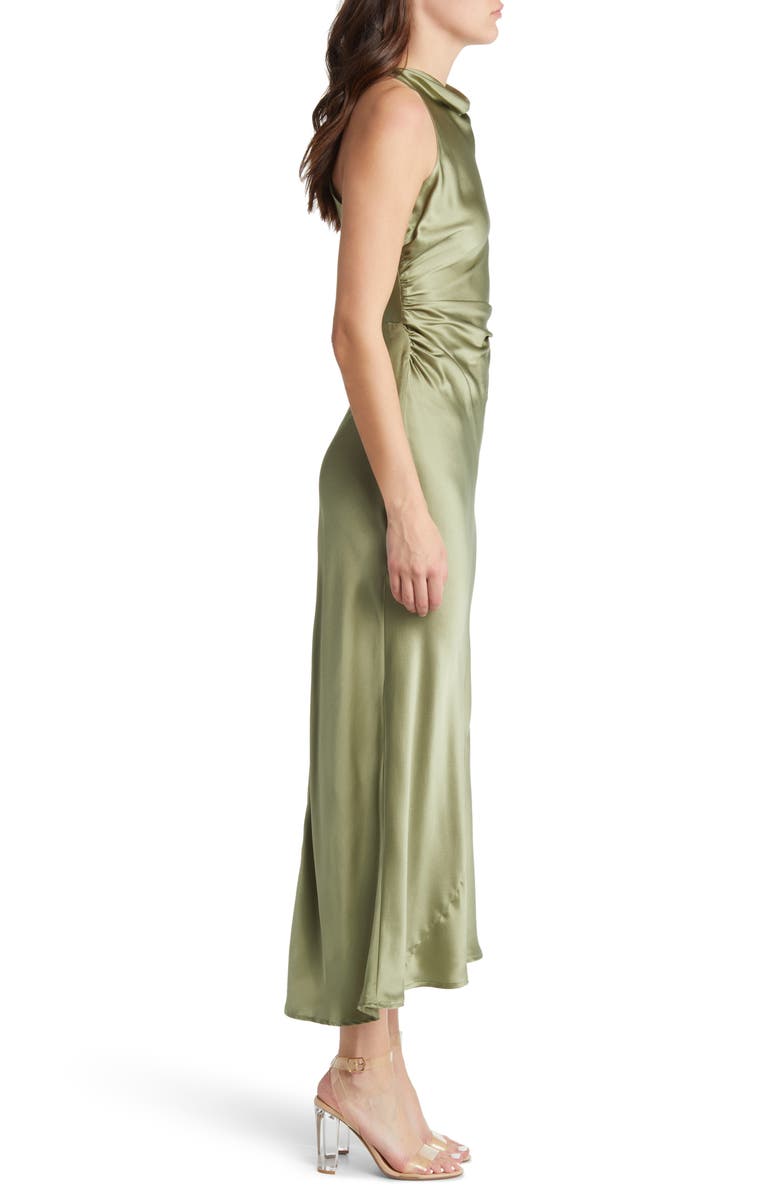 Reformation Casette Cowl Neck Silk Dress, Alternate, color,