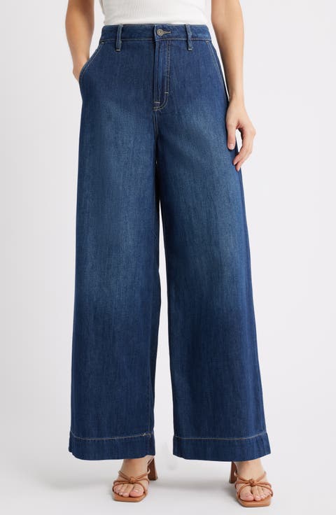 High Waist Super Wide Leg Jeans