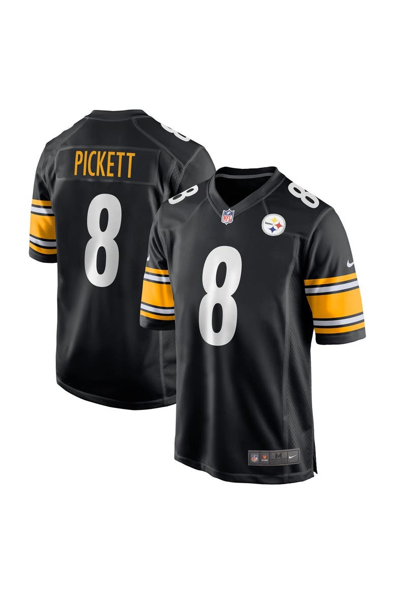 Youth Nike Kenny Pickett Black Pittsburgh Steelers Game Jersey, Main, color, Black