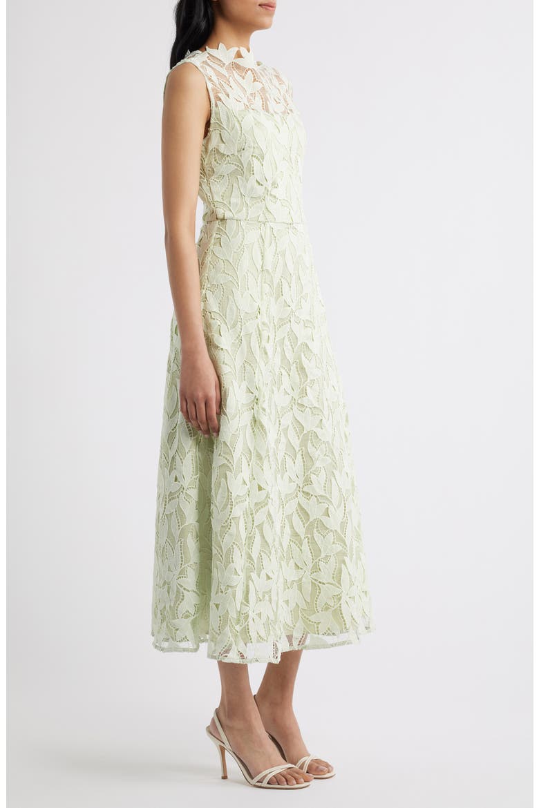 Eris Lace Midi Dress, Alternate, color, GREEN