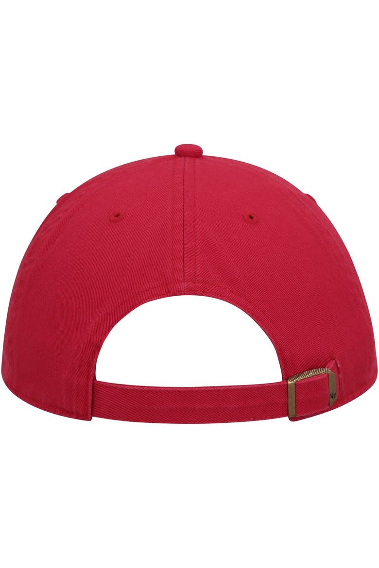 Men's '47 Red Super Bowl LVII Script Clean Up Adjustable Hat, Alternate, color, Red