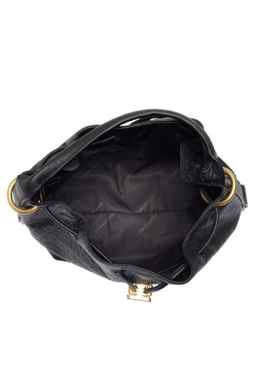 Vince Camuto Pippa Leather Bucket Bag In Black