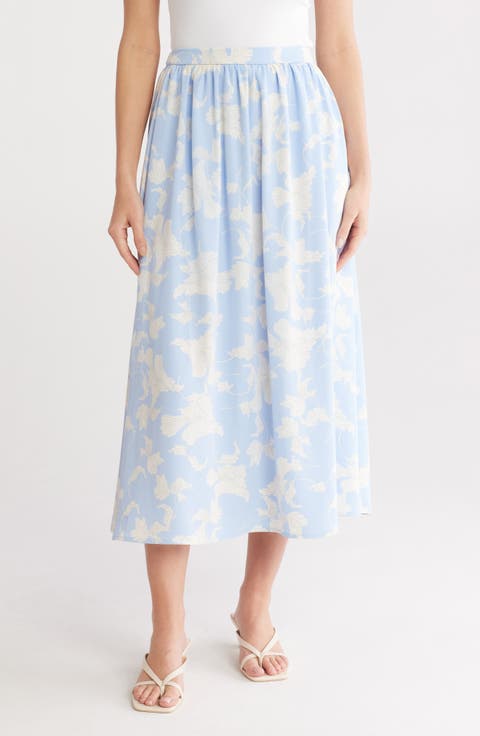 Pull-On Midi Skirt