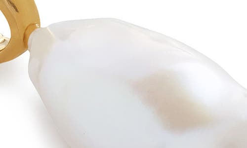 Monica Vinader Capri Teardrop Cultured Pearl Pendant Charm In 18k Gold Vermeil