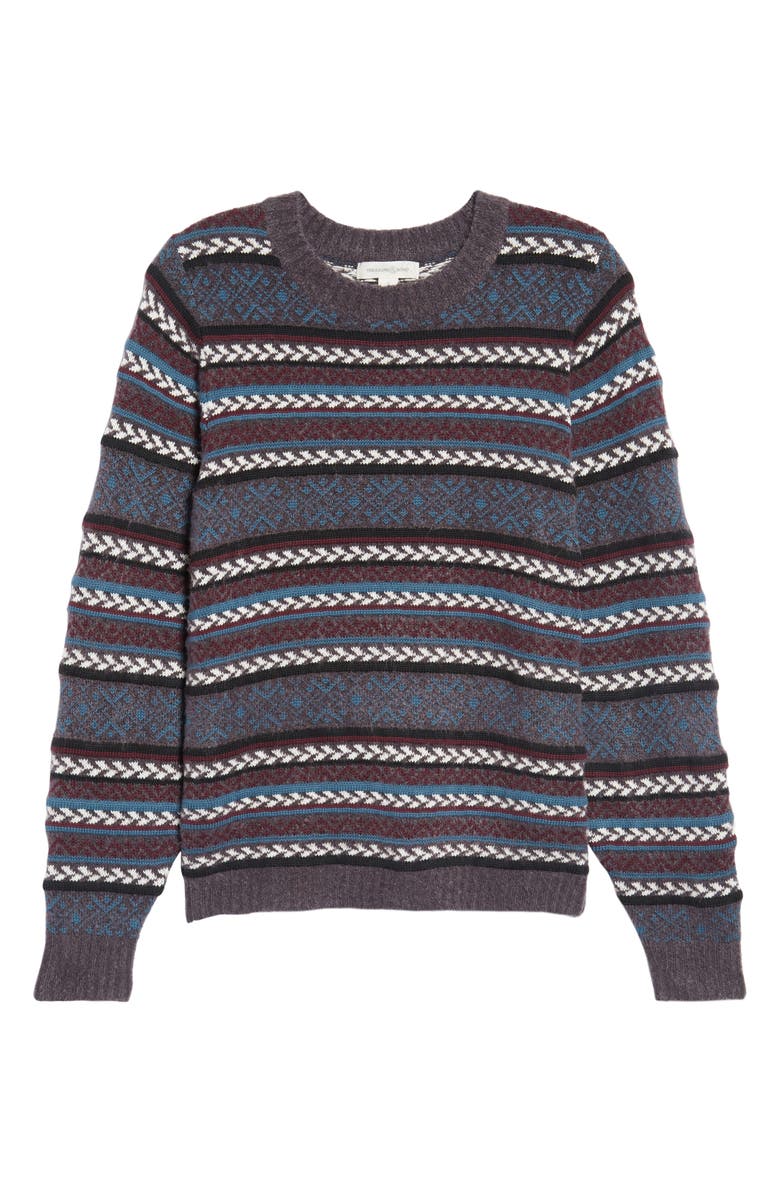 Treasure & Bond Fair Isle Stripe Sweater, Alternate, color, 