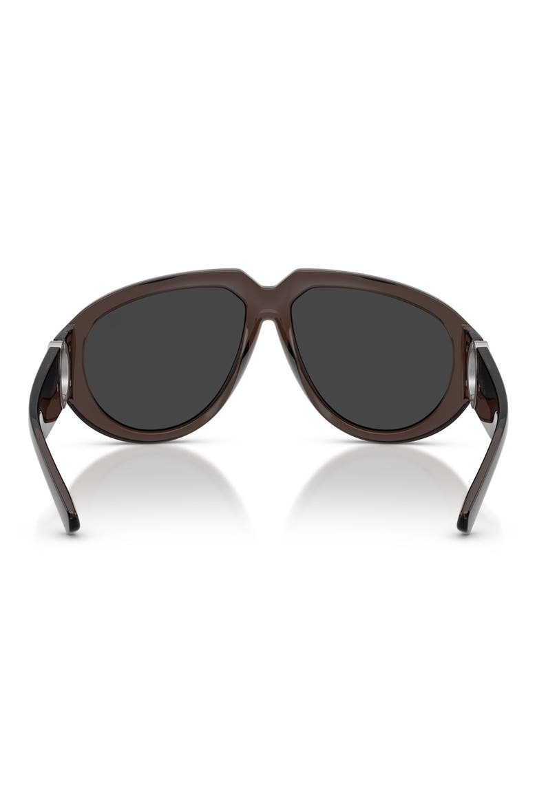 58mm Pilot Sunglasses, Alternate, color, GREY / GREY MIRROR SILVER