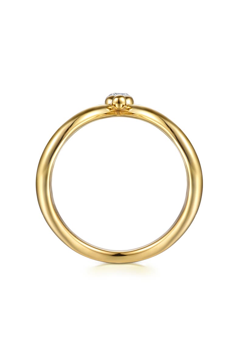 Bujuka 14k Gold Diamond Stack Ring, Alternate, color, 14K YELLOW/ WHITE GOLD