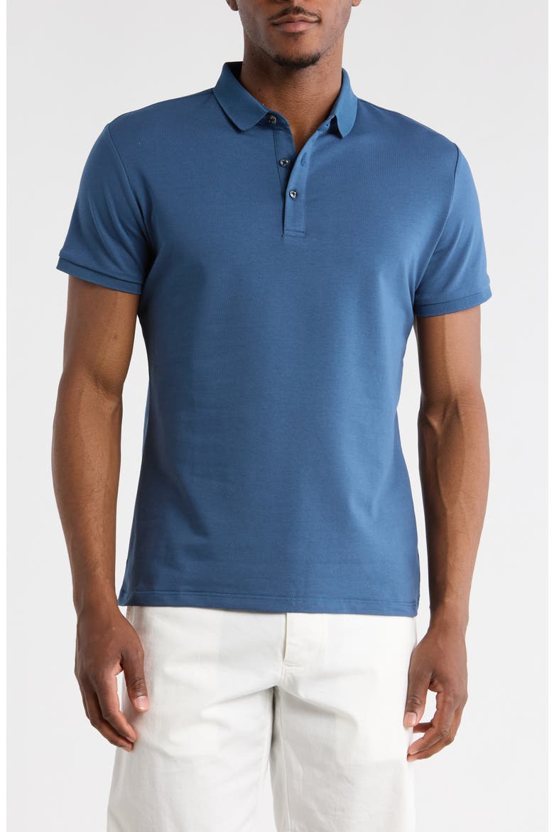 Knit Polo, Main, color, DEEP NAVY
