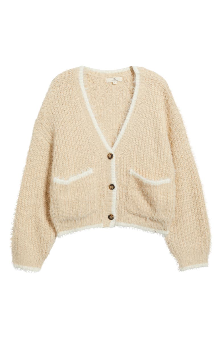 Rip Curl Shore Break Cardigan, Alternate, color, Natural