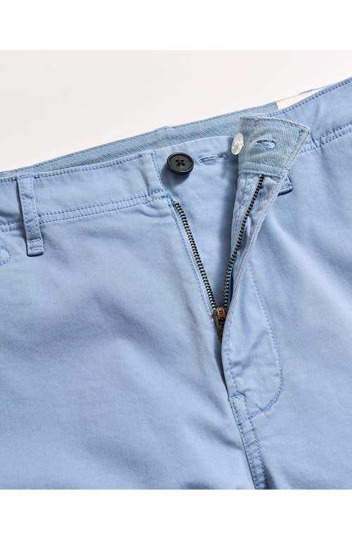 Billy Reid Cotton Blend Chino Shorts In Faded Denim