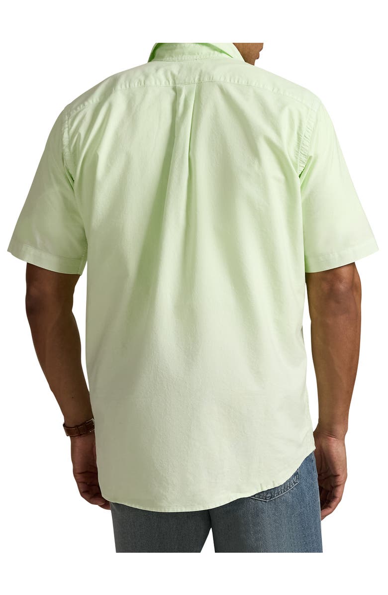 Polo Ralph Lauren Big & Tall Mineral-Dyed Oxford Sport Shirt, Alternate, color, Leaf