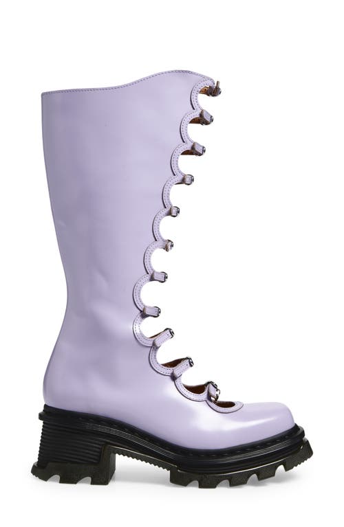 Dr. Martens Kiki Dmxmj Cutout Lug Boot In Purple
