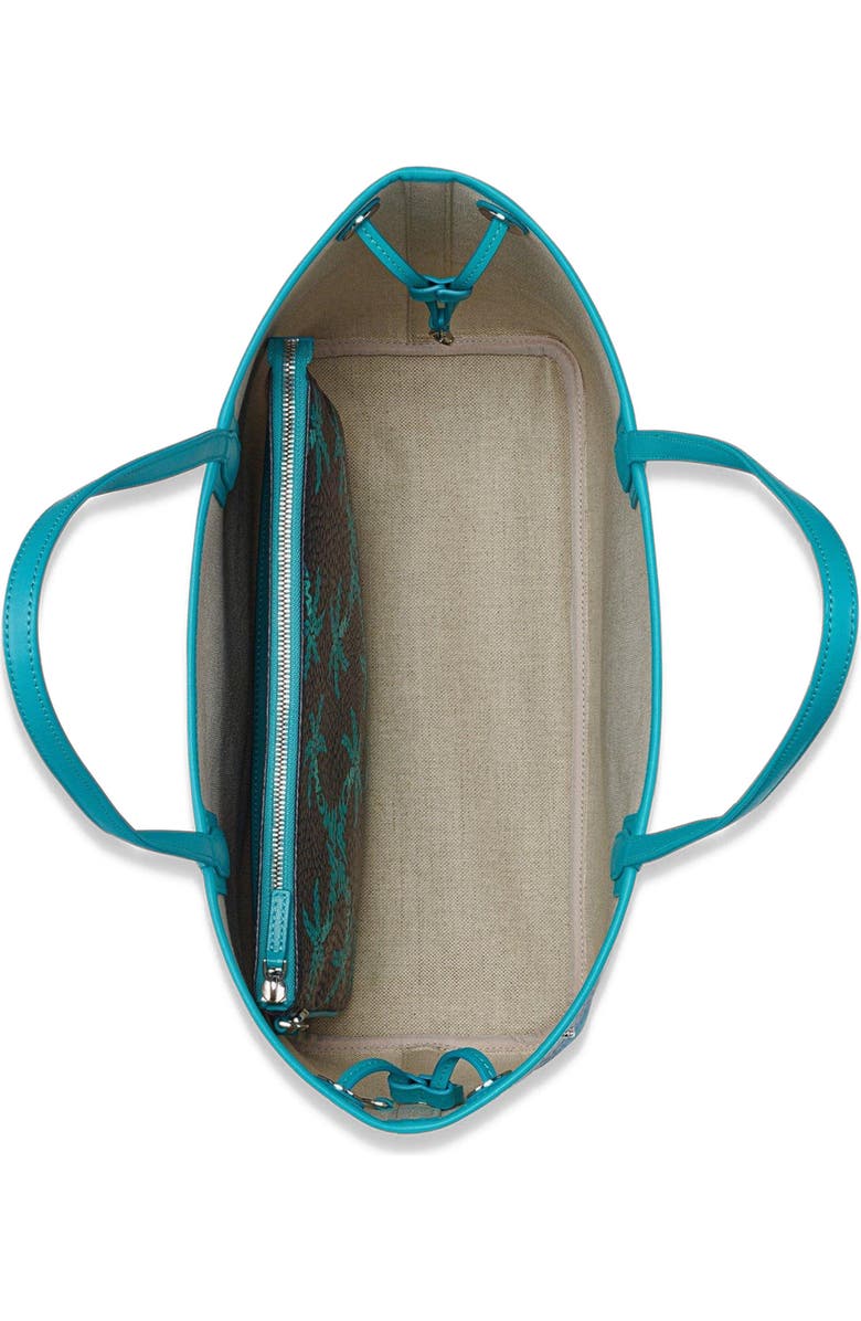 MCM Liz Shopper in Studded Palm Canvas, Alternate, color,