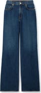 ST. JOHN Paseo Nonstretch Denim Wide Leg Jeans