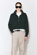 COS Mock-Neck Half-Zip Knitted Sweater