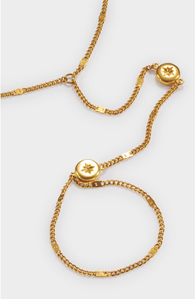 Katie Loxton Aphira Hand Chain, Alternate, color, Gold Coated