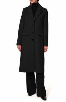 Bernardo Structured Wool Blend Coat