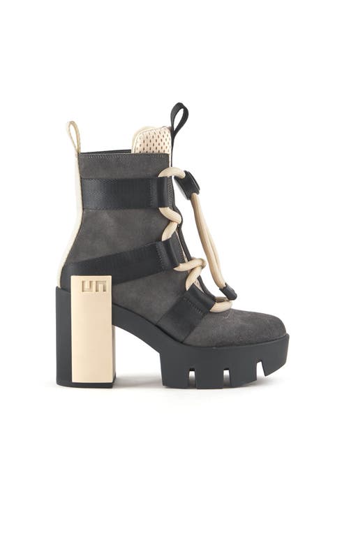United Nude Grip Nomad Mid Platform Lug Bootie In Black I