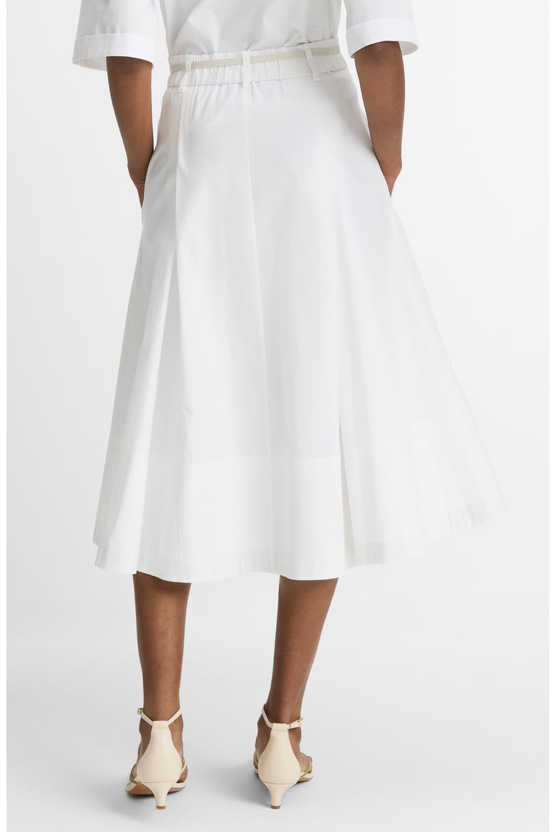 Full Cotton Midi Skirt, Alternate, color, OPTIC WHITE