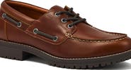 Lands' End Seaport Leather Lace Up Boat Shoes