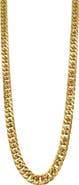 Adornia Water Resistant Cuban Chain Necklace