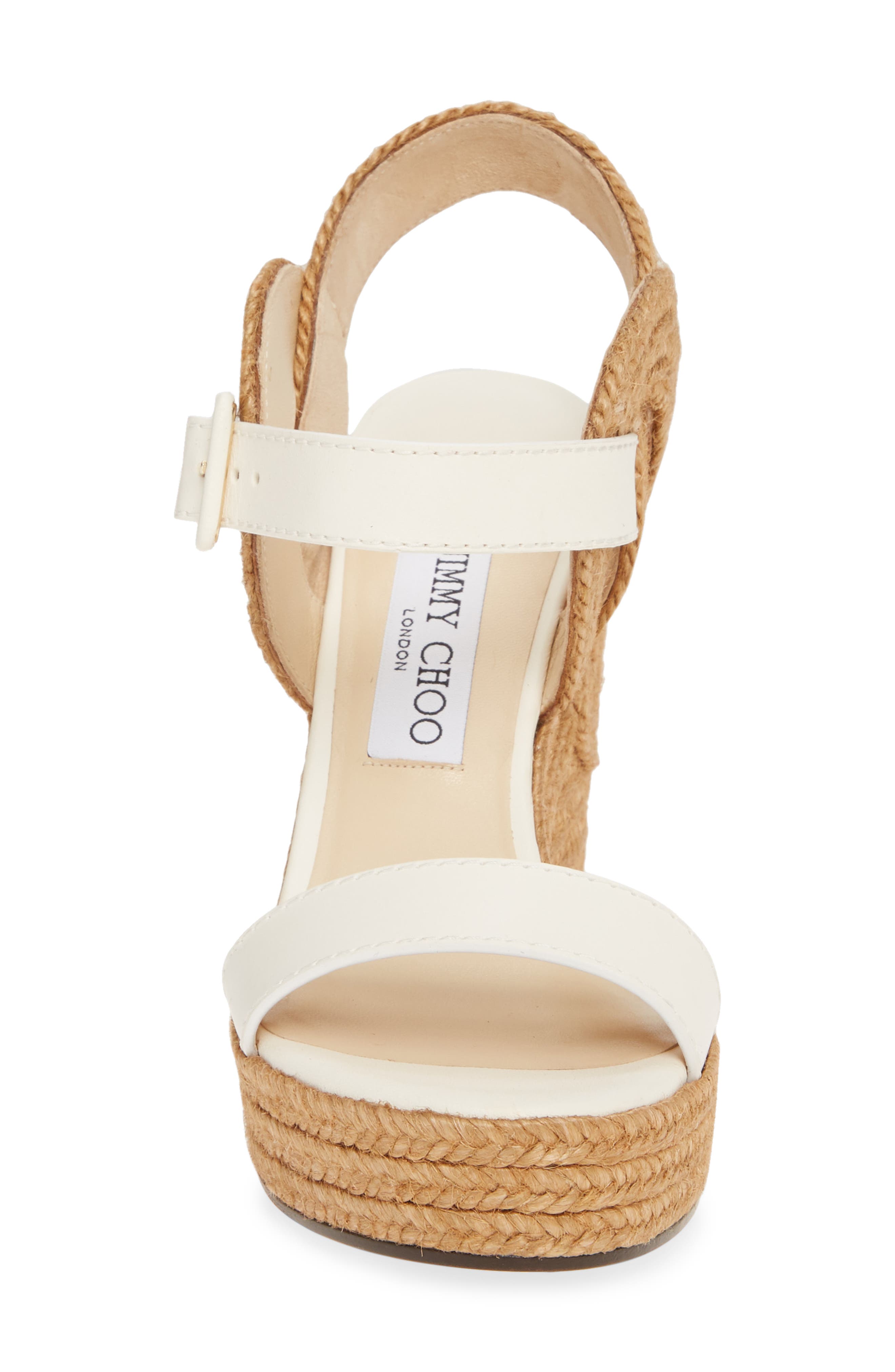 Jimmy Choo Delphi Braided Wedge Sandal, Alternate, color, 
