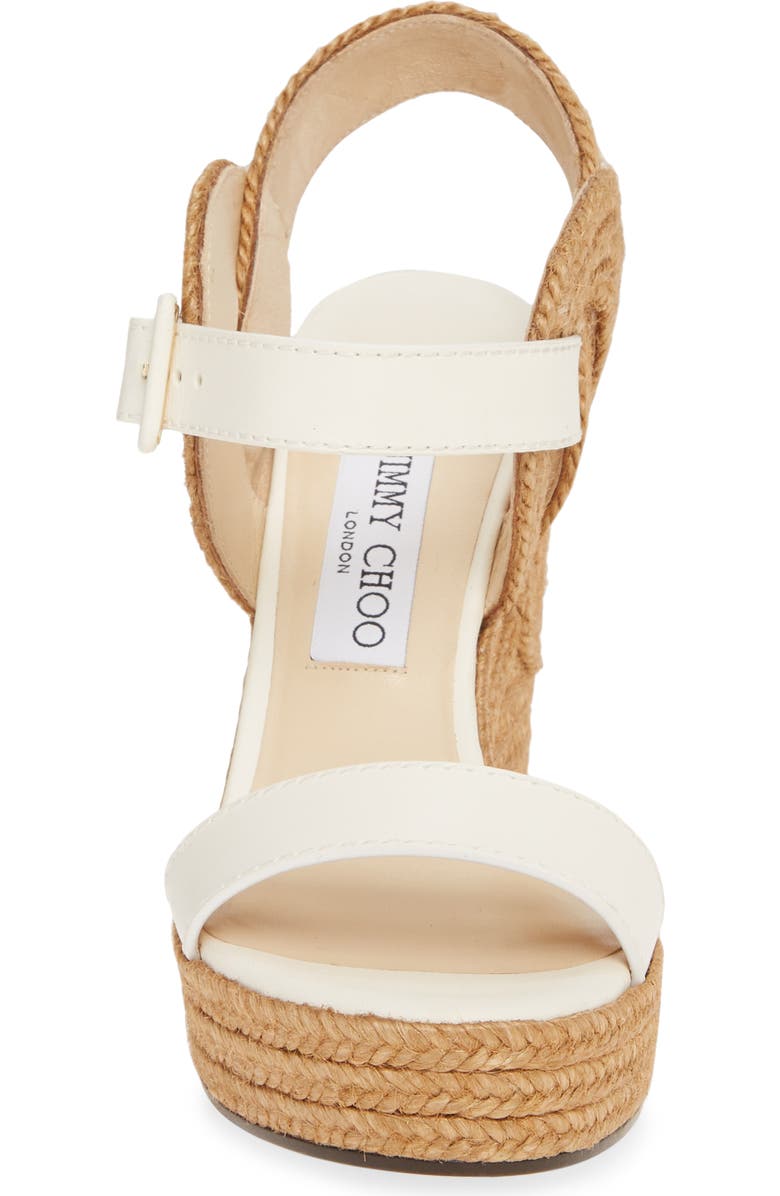 Jimmy Choo Delphi Braided Wedge Sandal, Alternate, color,