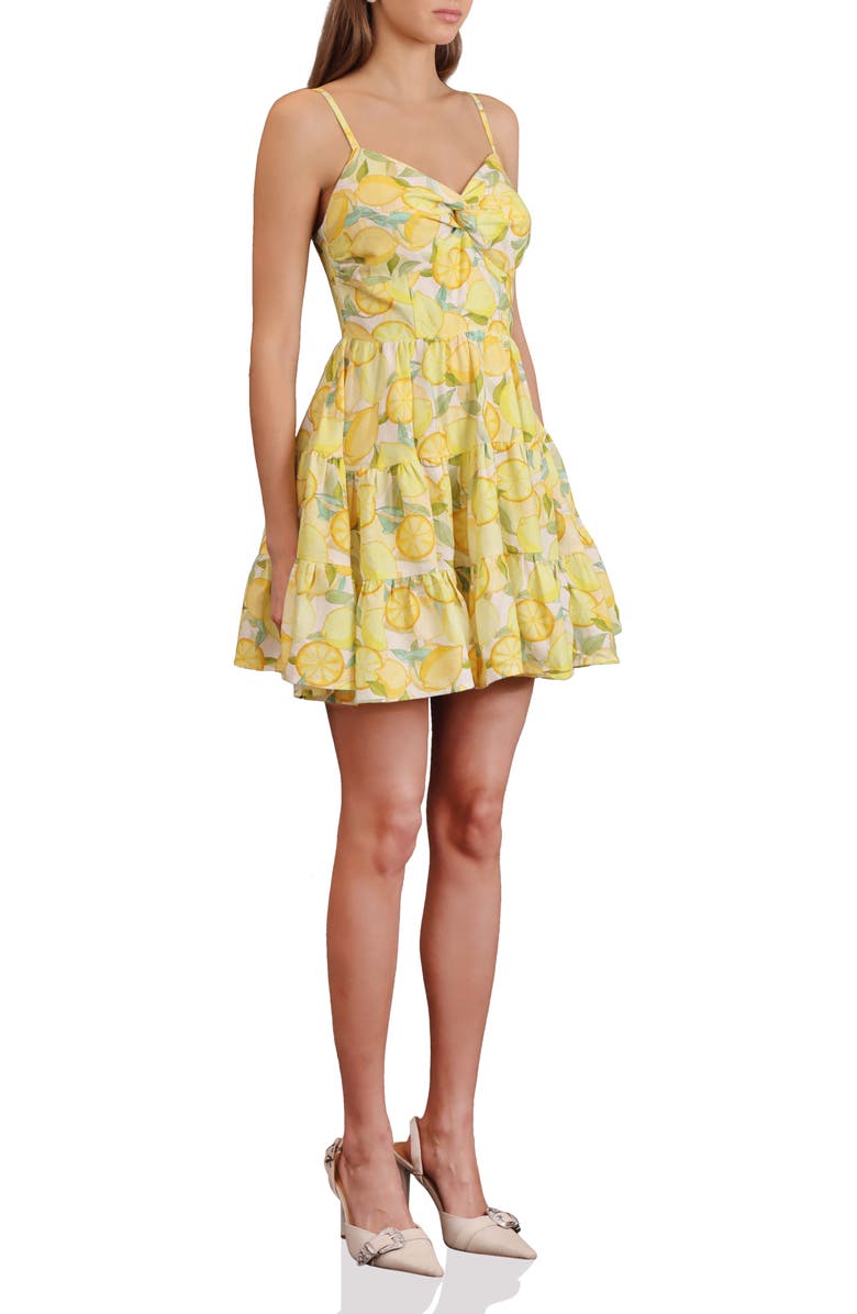Avec Les Filles Fit and Flare Dress, Alternate, color, Limoncello