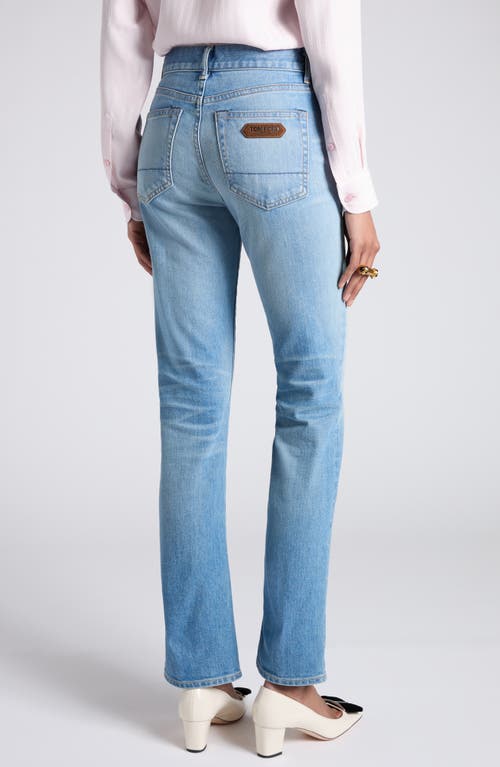 Tom Ford Bootcut Jeans In Hb601 Light - Mid Blue