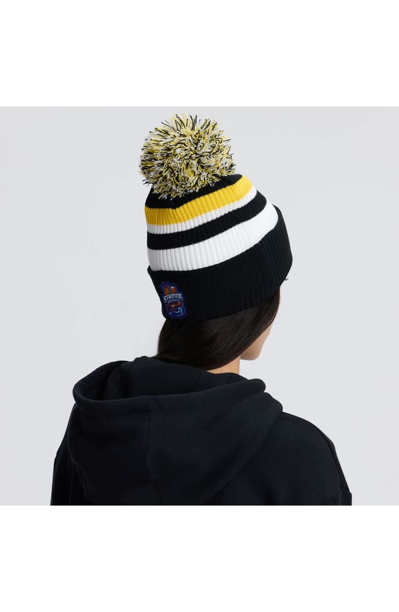 FANATICS Women's Fanatics  Black Boston Bruins 2026 NHL Stadium Series Cuffed Knit Hat with Jumbo Pom, Alternate, color, 