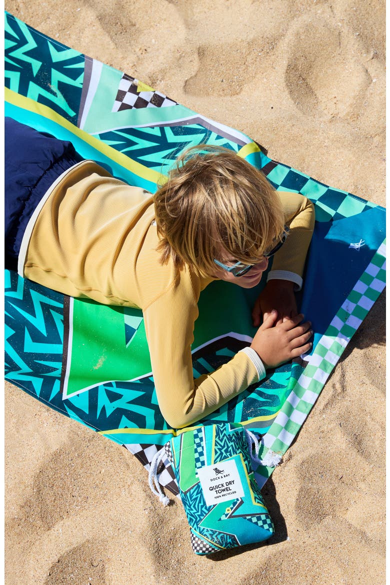 Kids' Towel, Alternate, color, TIDE SKATER