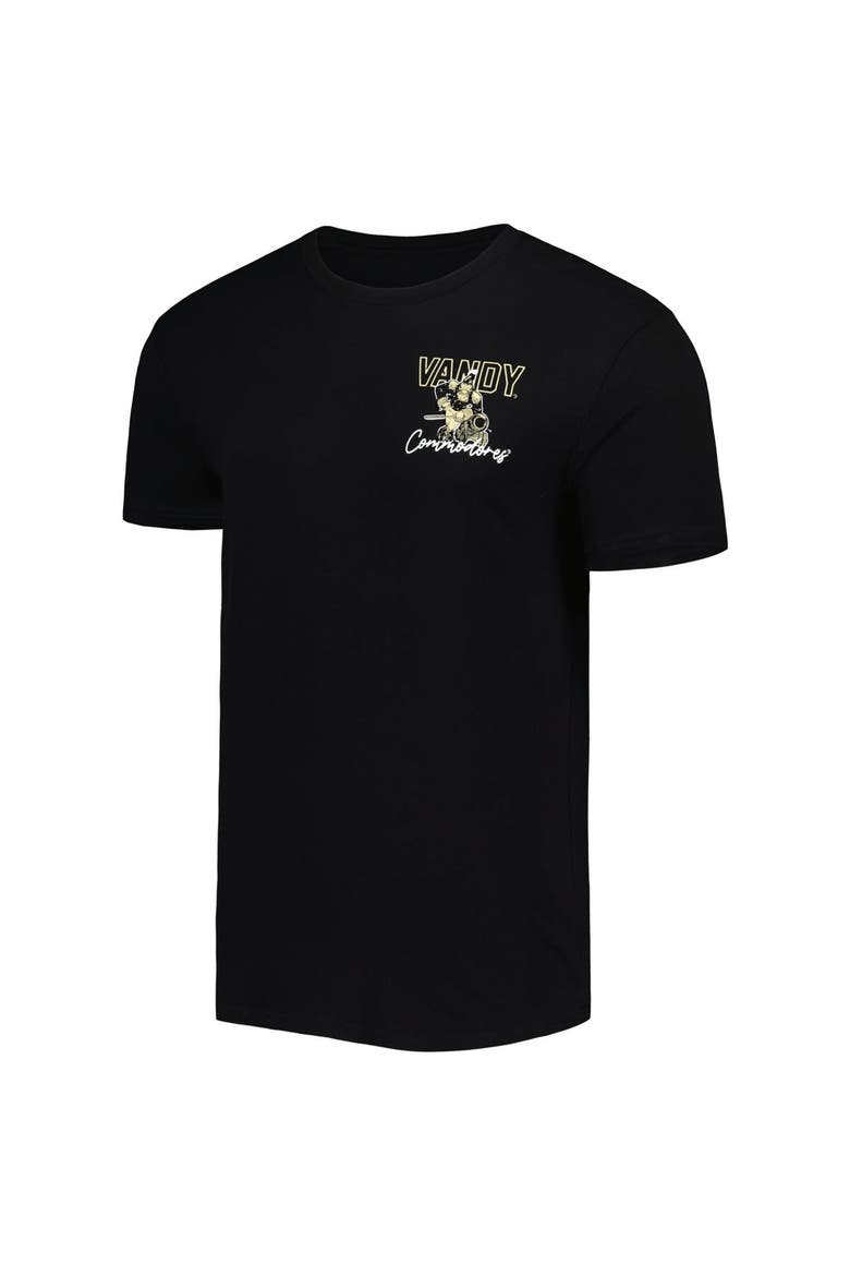Men's Black Vanderbilt Commodores Vintage College Vault Through the Years Two-Hit T-Shirt, Alternate, color, Black