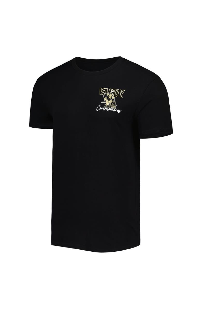 IMAGE ONE Men's Black Vanderbilt Commodores Vintage College Vault Through the Years Two-Hit T-Shirt, Alternate, color, 