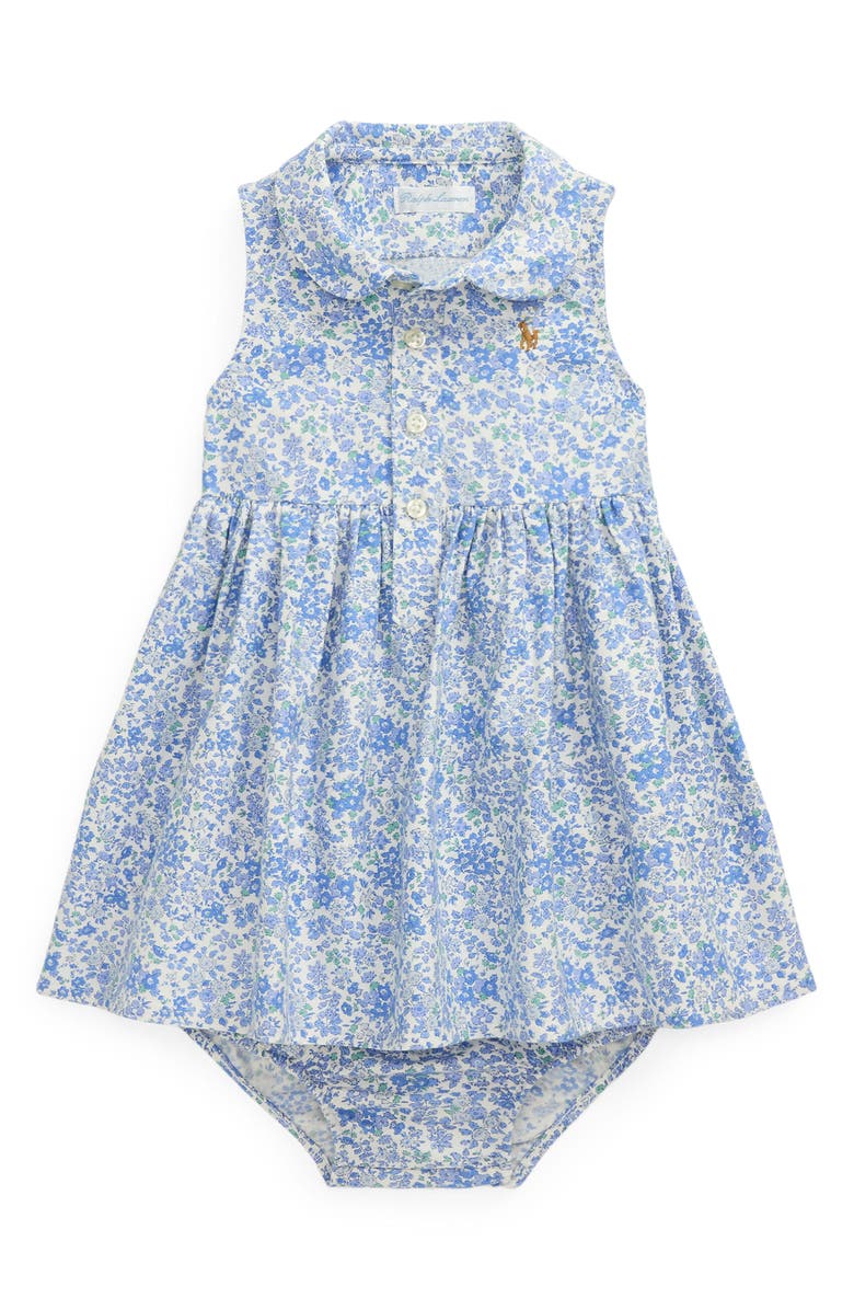 Ralph Lauren Floral Cotton Shirtdress & Bloomers, Main, color,