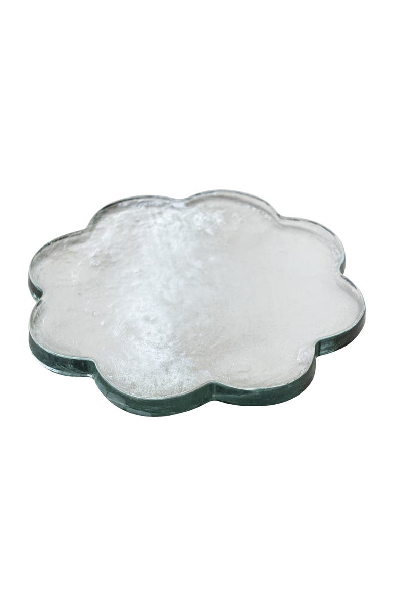 Pressed Scalloped Cheese and Serving Board, Alternate, color, Clear