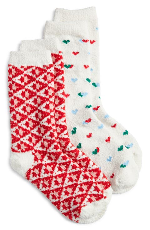 Cozy Assorted 2-Pack Crew Socks