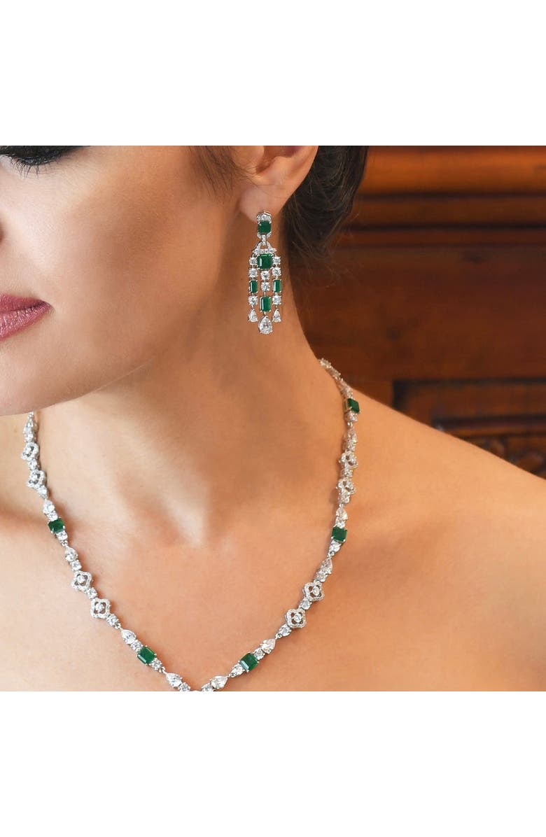 Anna Zuckerman Red Carpet Worthy Chandelier Earrings, Alternate, color, Aquamarine Crystalline