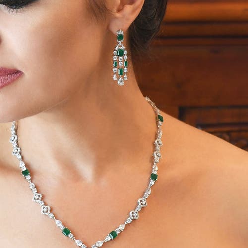 Anna Zuckerman Red Carpet Worthy Chandelier Earrings In Ruby