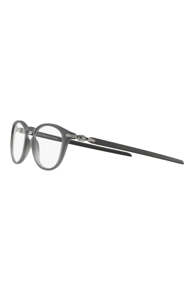 Pitchman R Carbon 50mm Round Optical Glasses, Alternate, color, SATIN GREY SMOKE