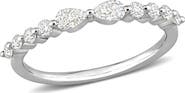 Julianna B. Moissanite Pear Semi-Eternity Ring