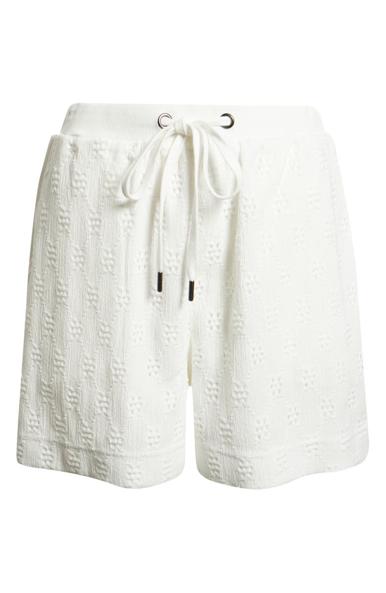CITY BLUES Eyelet Drawstring Shorts, Alternate, color, White