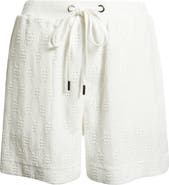 CITY BLUES Eyelet Drawstring Shorts