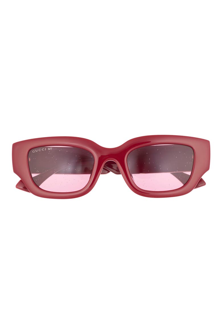 51mm Cat Eye Sunglasses, Main, color, BURGUNDY CRYSTAL RED