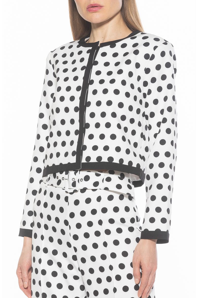Rose Jacket, Main, color, BLACK WHITE POLKA DOTS