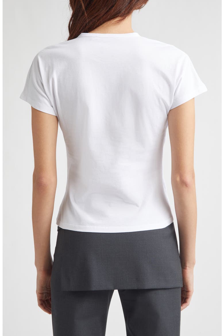 Olimpia Side Snap Cotton Top, Alternate, color, WHITE
