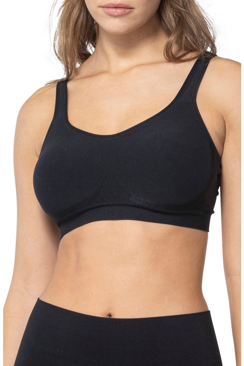 The Comfort Shaping Bra with Adjustable Straps, Main, color, Black