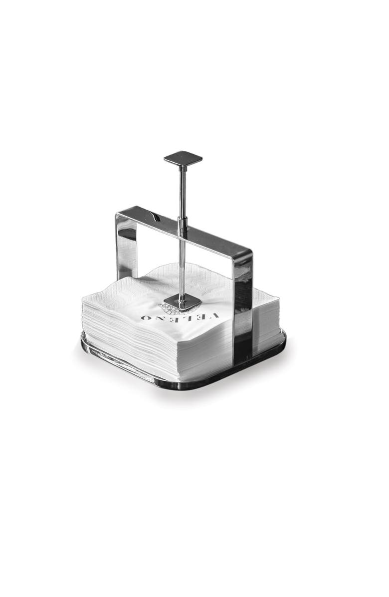 Mepra Stile By Pininfarina Napkin Holder, Main, color, Silver