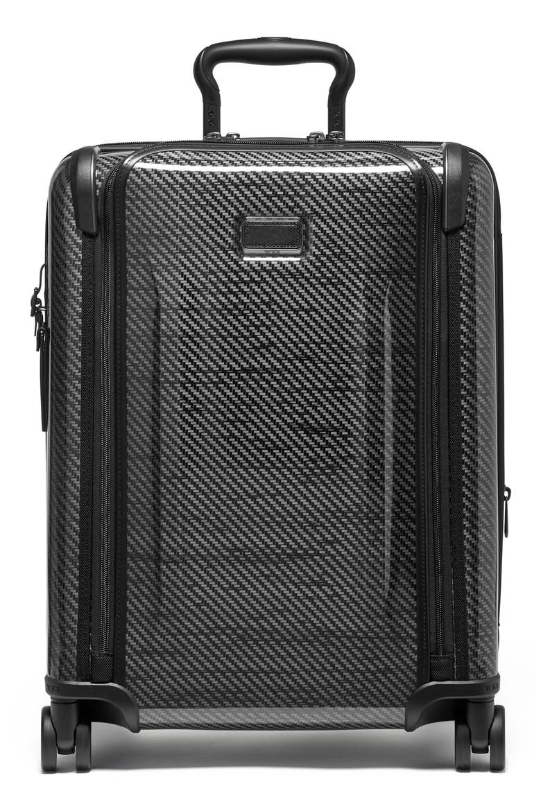 Tegra-Lite® Large Front Pocket Expandable Carry-On, Main, color, BLACK/ GRAPHITE